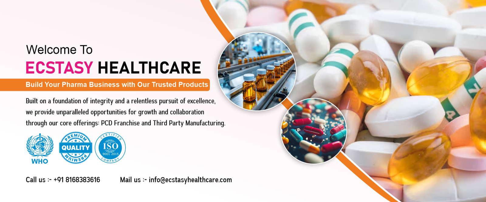 Ecstasy Healthcare Banner